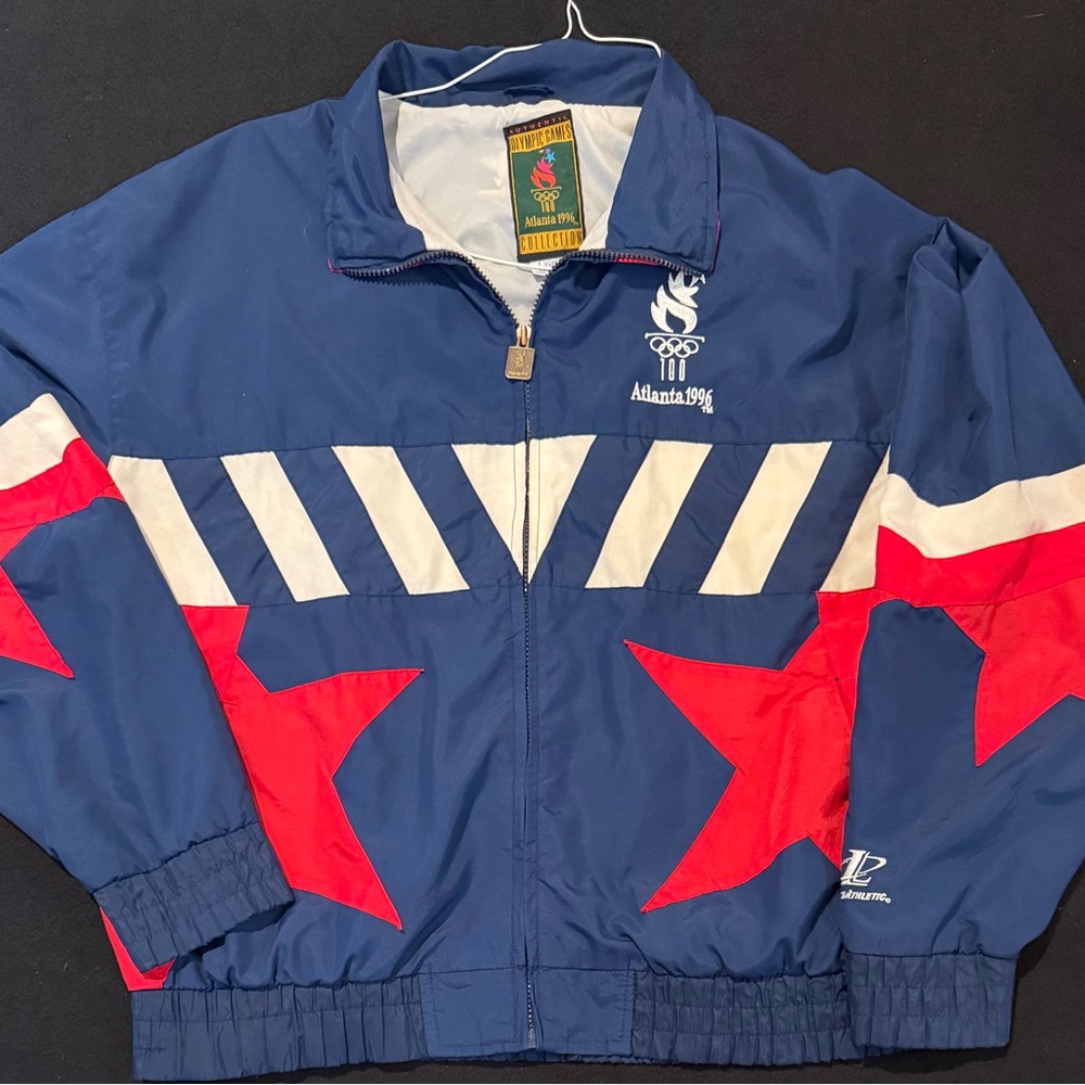 Logo Athletic Vintage 1996 USA Olympics‎ Windbreaker  Atlanta Size Large